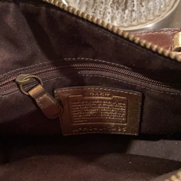 Coach Brown and Bronze Gold Small Soho Bag - Picture 12 of 14